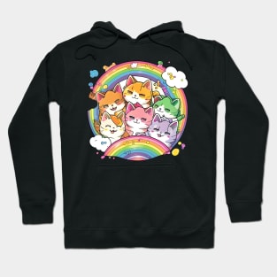 All I Need Is This Cat Funny Cat Rainbow Lover Hoodie